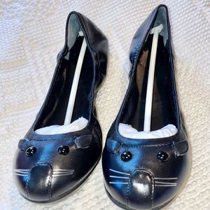 MARC BY MARC JACOBS Mouse Flats UNUSED!! - Black Leather, Size 6.5 US, 37 EU